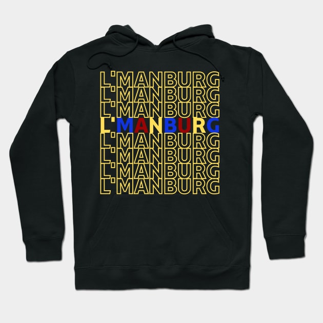 Lmanburg Repeated pattern Hoodie by The Sober Art